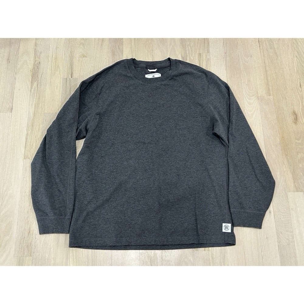 REIGNING CHAMP Gray Long Sleeve T Tee Shirt Sz Large Cotton Vietnam #2
